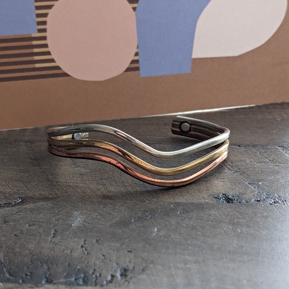 Tri metal bracelet